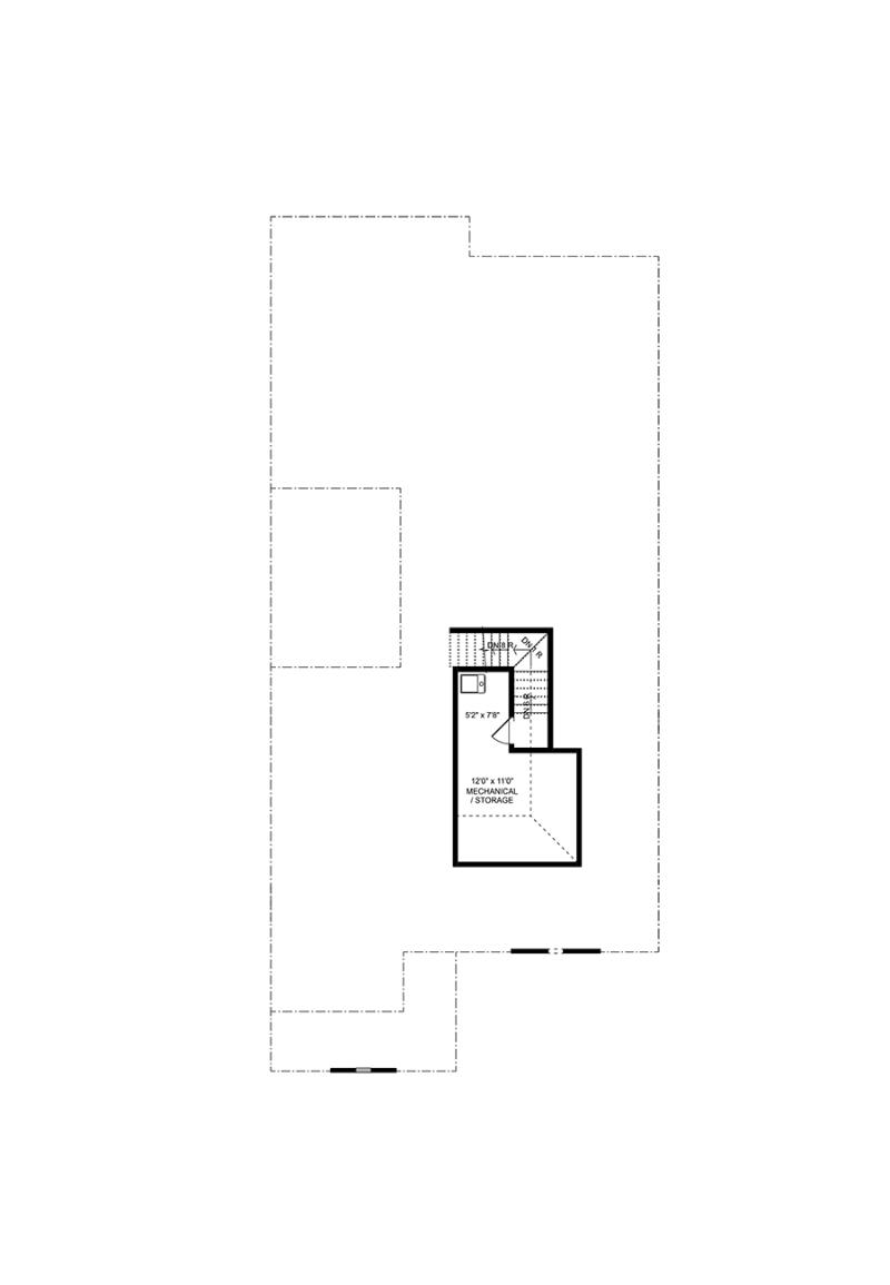 Attic of the available Harrison homeplan at Echols Farm in Hiram GA